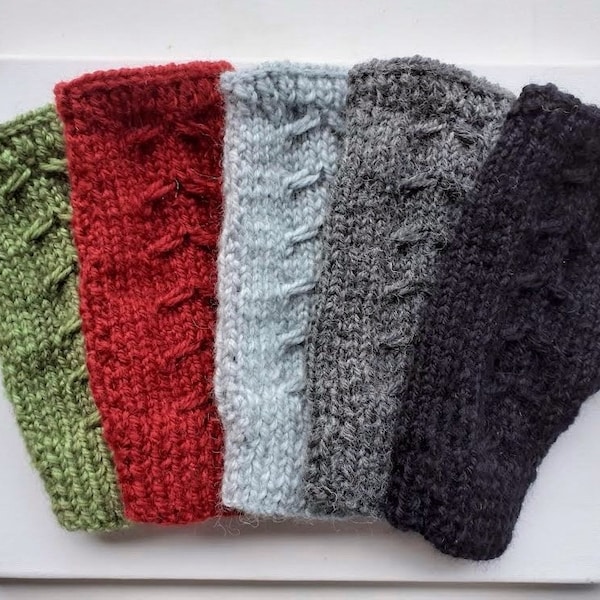 Yak wool thumb mittens