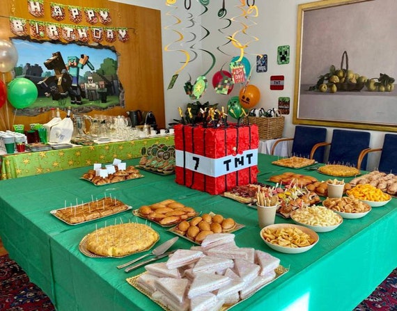 Pinata Tnt Minecraft Etsy