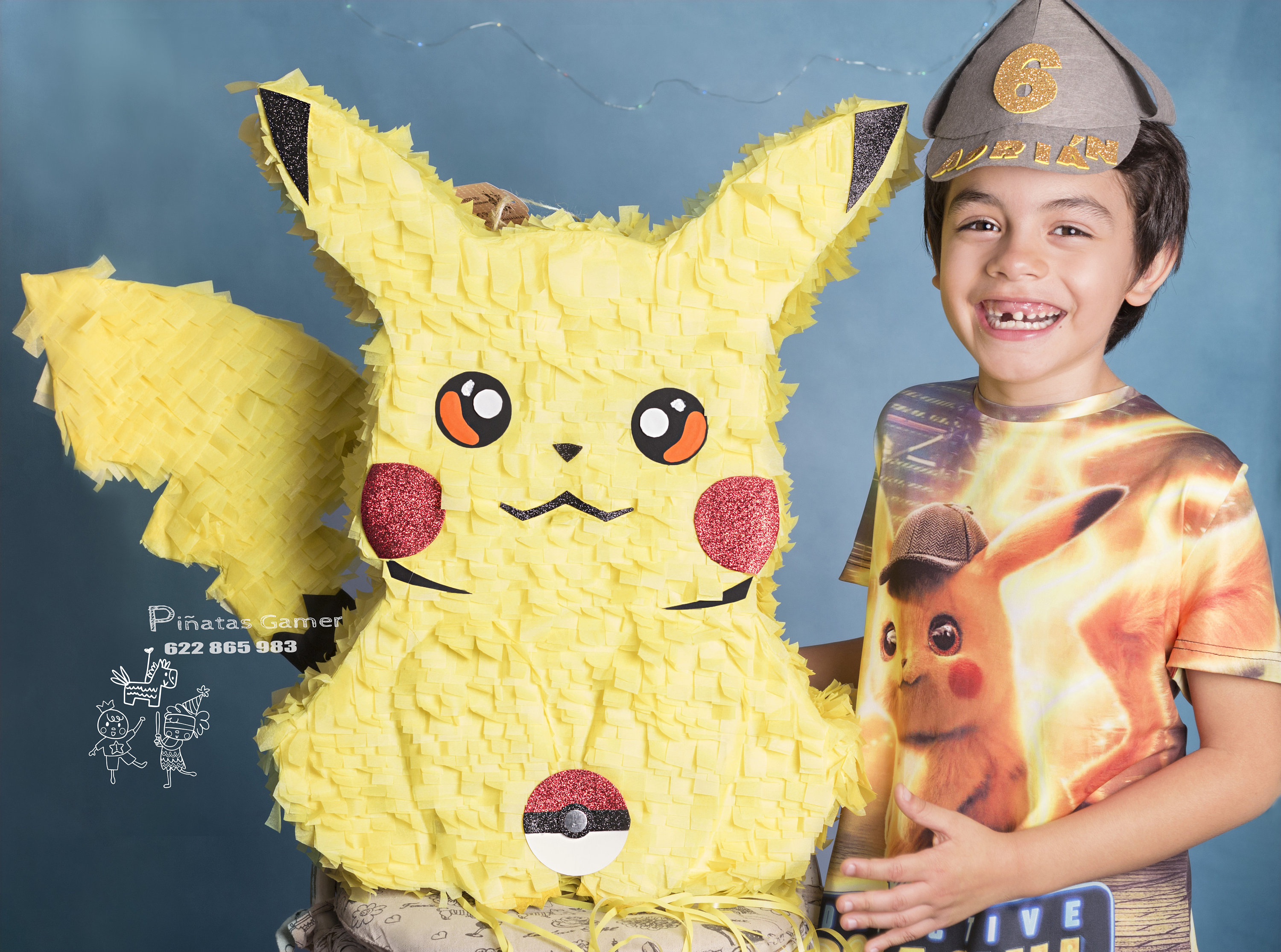 Piñata número 8 pikach  Piñatas de pokemon, Decoracion cumpleaños pokemon,  Cumpleaños de pokemon