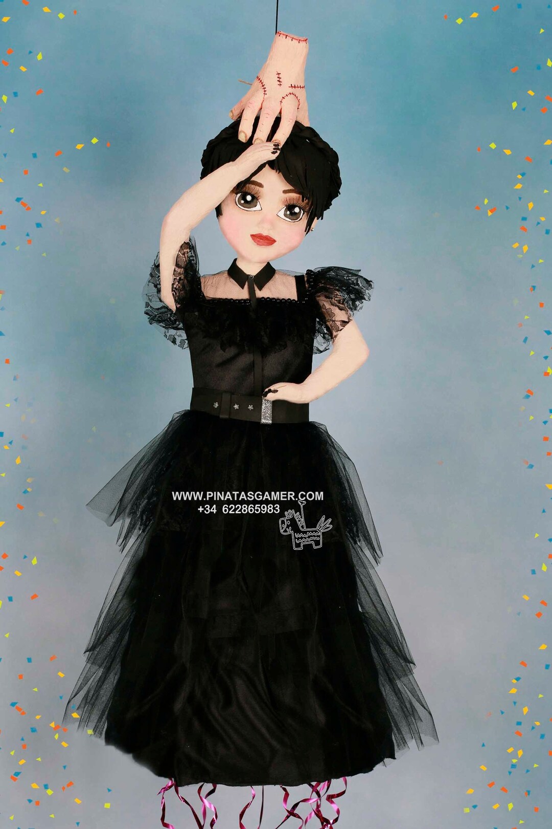Wednesday Hand Pinata Piñata or Halloween Figure Wednesday - Etsy