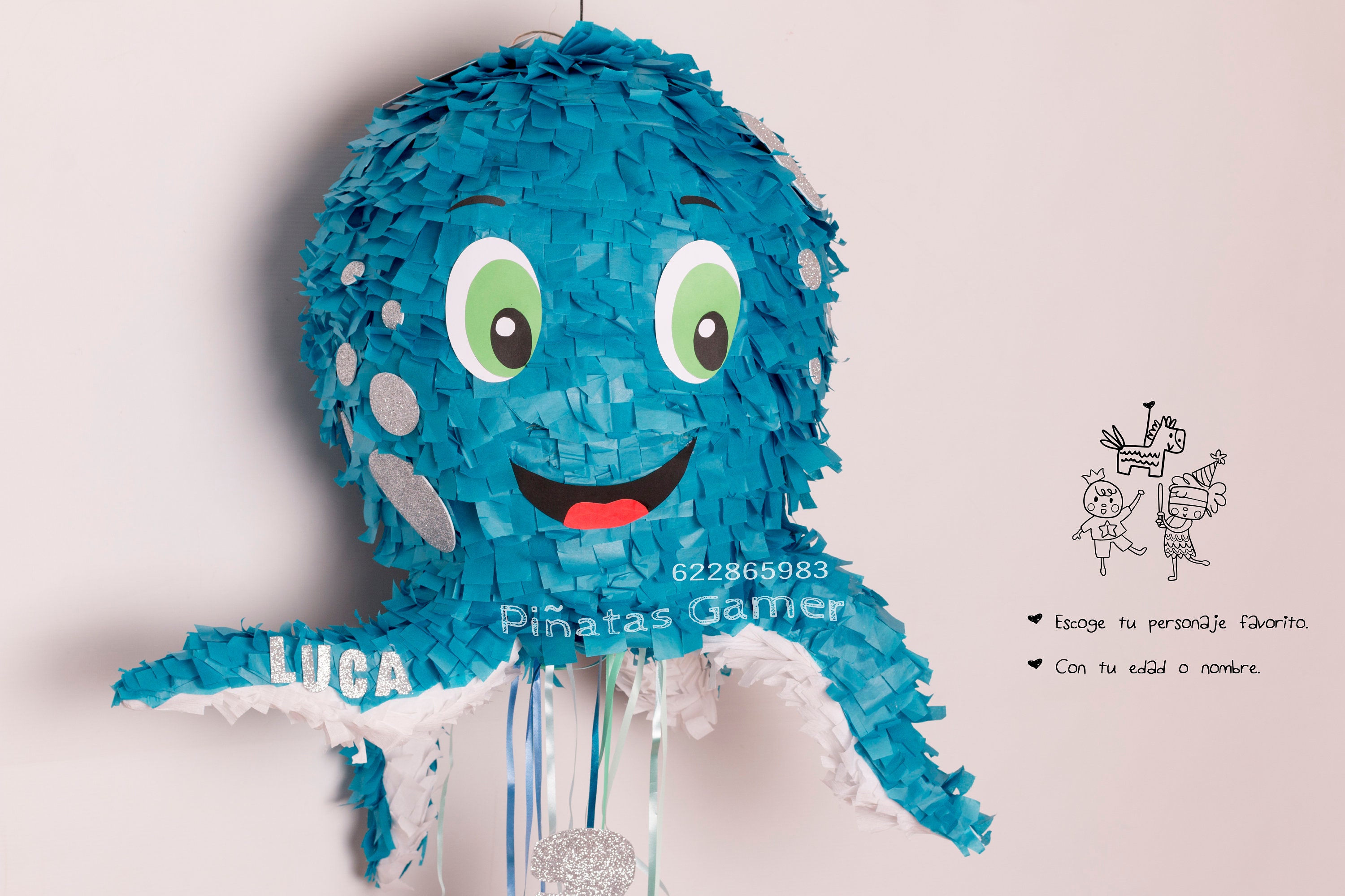 Piñata Pulpo - Etsy España