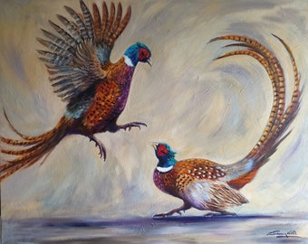 Fighting Pheasants