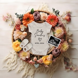 Boho Pregnancy Announcement  Digital, Fall Baby Reveal, Autumn Baby Announcement, Pregnancy Reveal, We are expecting Baby Reveal