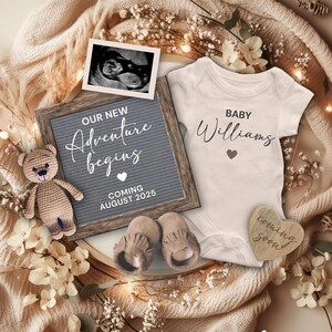 Pregnancy Announcement Digital, Editable Boho Adventure Baby Reveal, Gender Neutral Baby Announcement Template, Coming Soon Baby Reveal