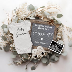 Easter Pregnancy Announcement Digital Template, Best Things are Uneggespected Baby Announcement, Spring Baby Reveal, Pregnancy Reveal