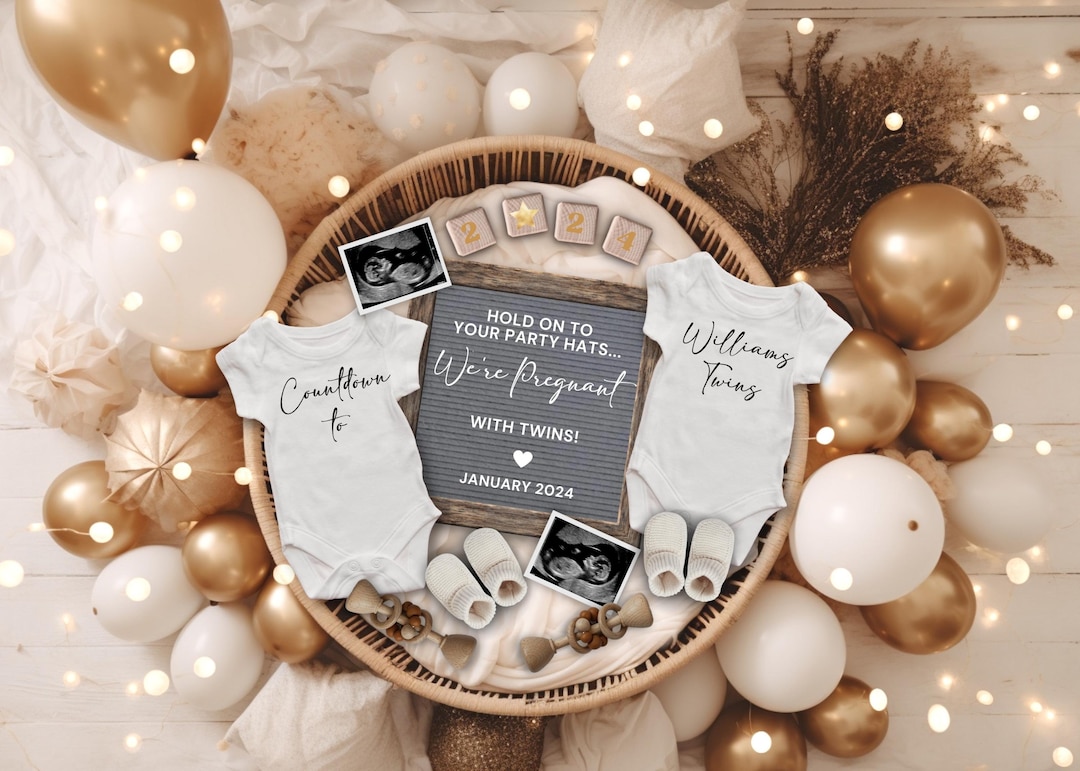 2026 New Year Twins Pregnancy Digital Editable Pregnancy Il 1mvd 