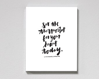Lin Manuel Miranda Print – hand lettered, brush lettering, affirmation quote