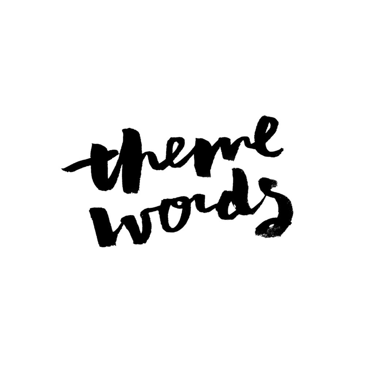 Custom Theme Word Lettering – Printable Wall Art – Hand Lettered ...