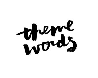 Custom Theme Word Lettering – Printable Wall Art – Hand Lettered Inspirational Words