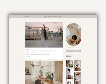 Tema hijo SARENA Kadence / Tema WordPress adaptable / Blog de estilo de vida para bloggers