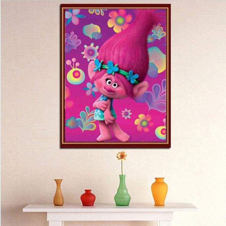 5D DIY Diamond Painting Cratoon Girl Full Drill Diamond Embroidery Kit Cross Stitch Home Decor Painting Crafts