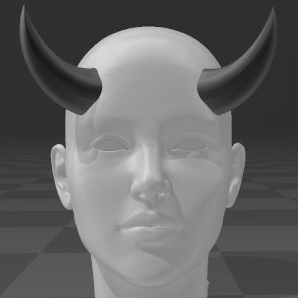 White Bull Horns Costume Etsy