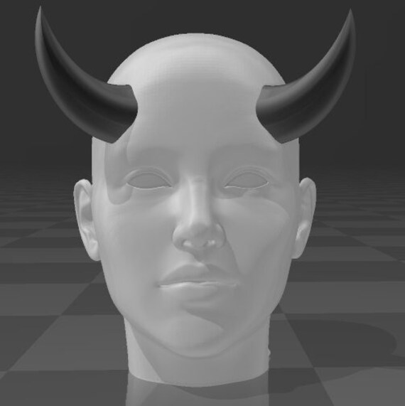 Bull Demon Horns Cosplay Costume Anime DIY Etsy