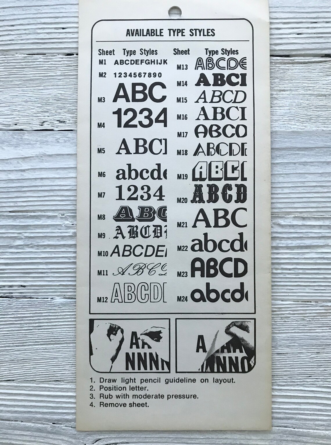 Vintage Dry Transfer Lettering by CThru Graphics Better Etsy