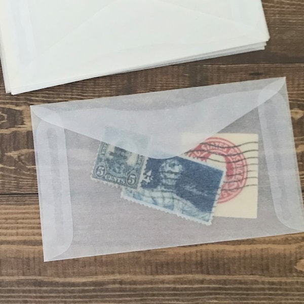 Glassine Envelopes for Stamp Collecting Etsy