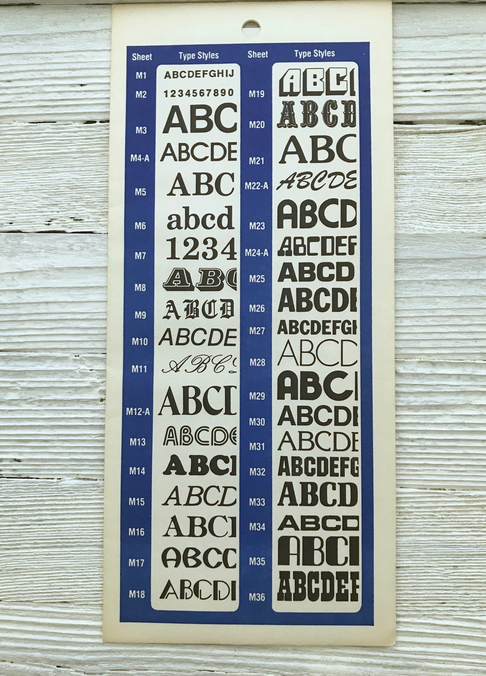 Vintage Dry Transfer Lettering by CThru Graphics Better Etsy