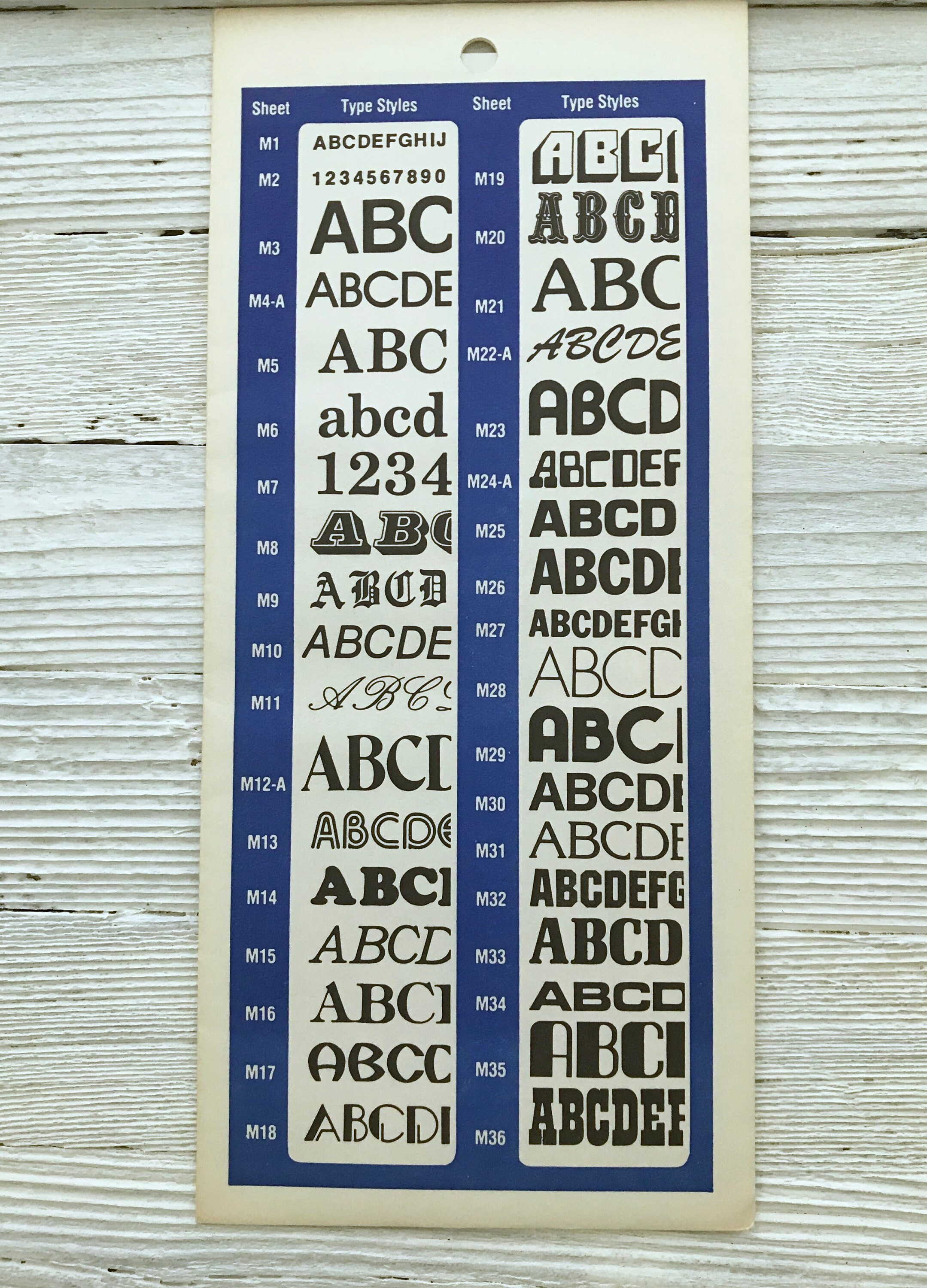 Vintage Dry Transfer Lettering by CThru Graphics Better Etsy