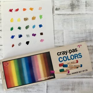 Vintage Sakura Cray-Pas Oil Pastels: 25pc Set, Made in Japan
