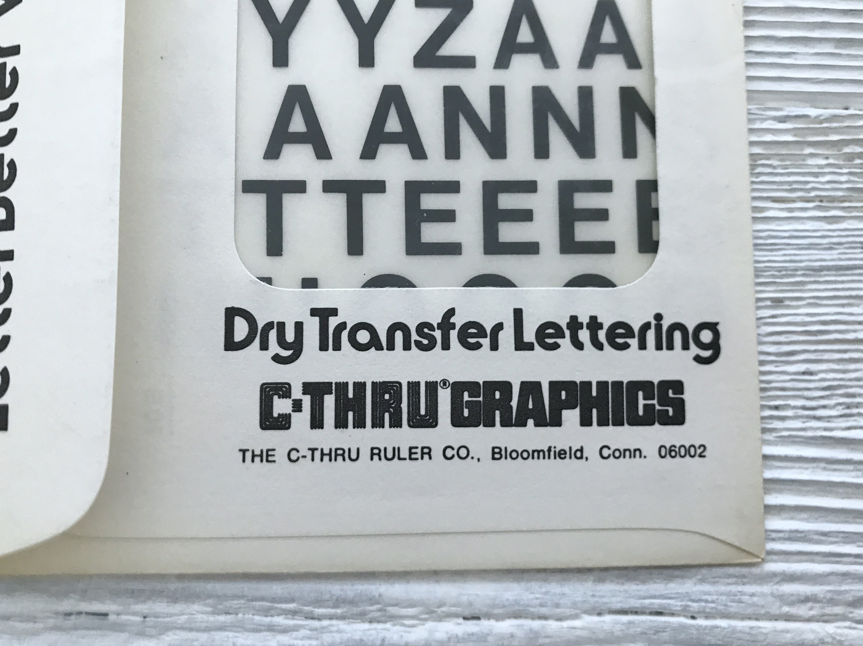 Vintage Dry Transfer Lettering by CThru Graphics Better Etsy