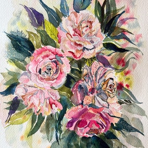 Original Floral Watercolor Painting