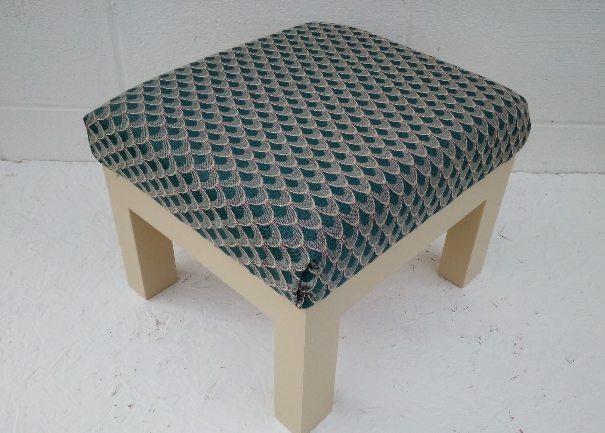 Upholstered Foot Stool - Etsy