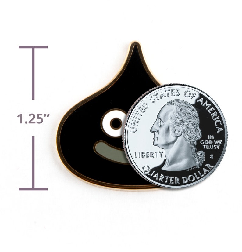 Dark Slime Dragon Quest Enamel Pin