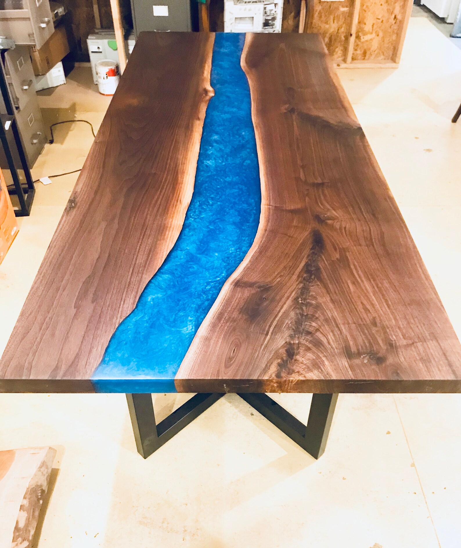 Black Walnut Conference River Table SOLD Etsy