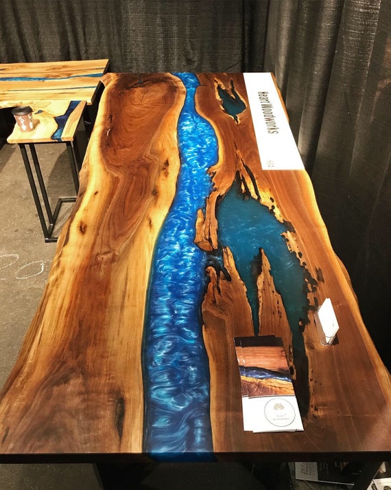 Black Walnut Dining River Table SOLD Etsy