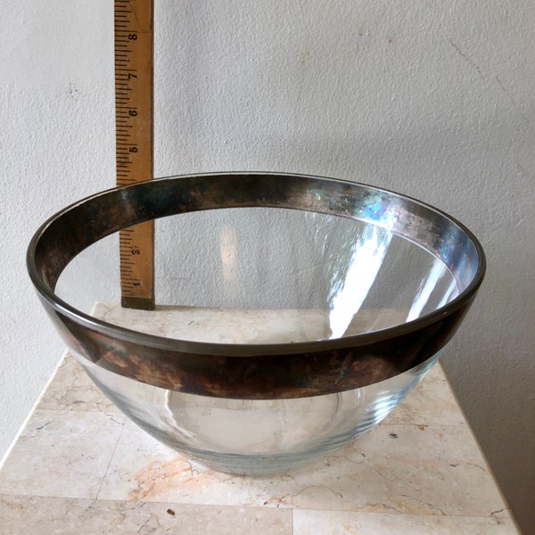 Dorothy Thorpe Silver Rim Vintage Bowl