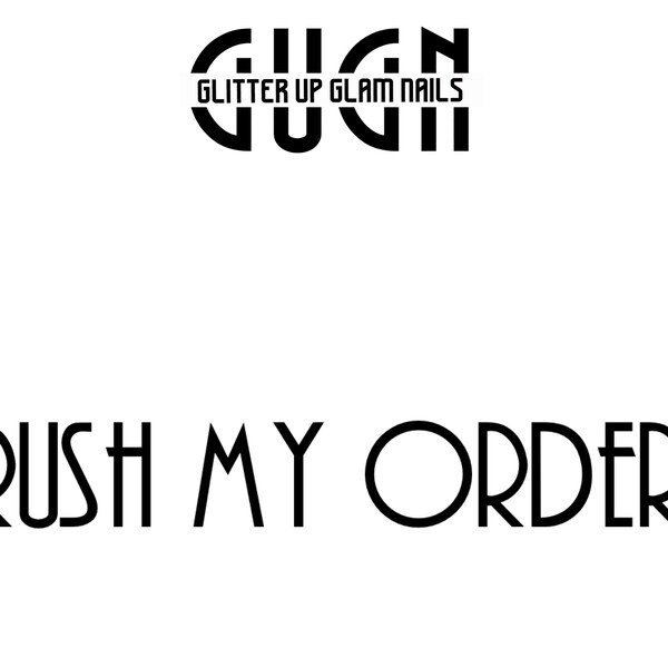 RUSH MY ORDER! Please read description.