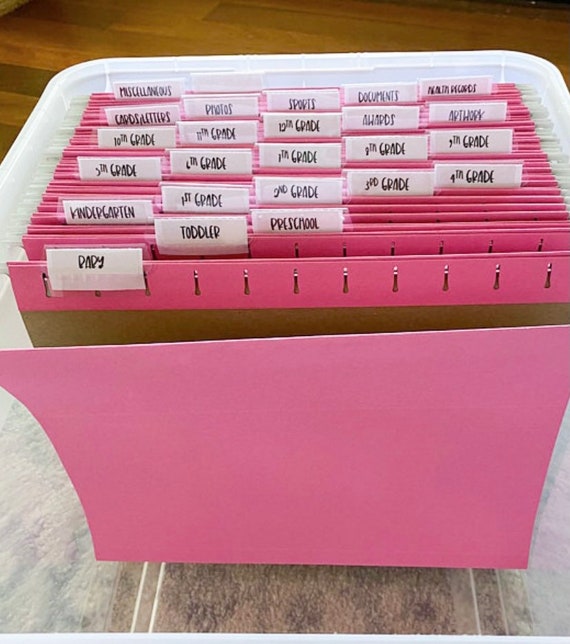 How to Create A Kid's Keepsake File Box — Libby and Labels