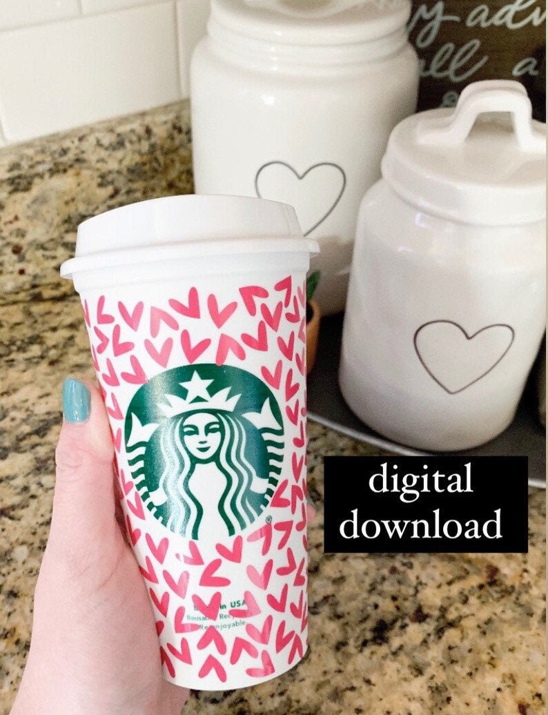 Download Valentine U2019s Day Starbucks Wrap Svg File Starbucks Hot Cup Full Wrap Svg Full Wrap Download Heart Svg Starbucks Cup Cricut Cut File Clip Art Art Collectibles Delage Com Br