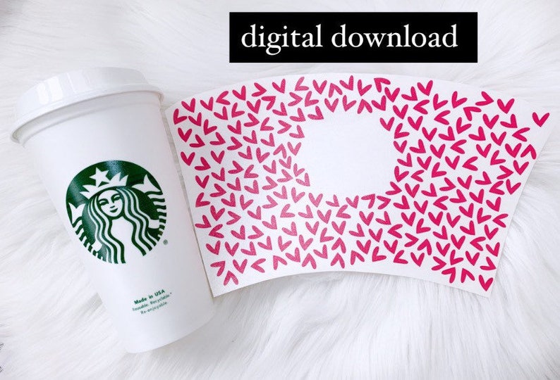 Download Valentine U2019s Day Starbucks Wrap Svg File Starbucks Hot Cup Full Wrap Svg Full Wrap Download Heart Svg Starbucks Cup Cricut Cut File Clip Art Art Collectibles Delage Com Br
