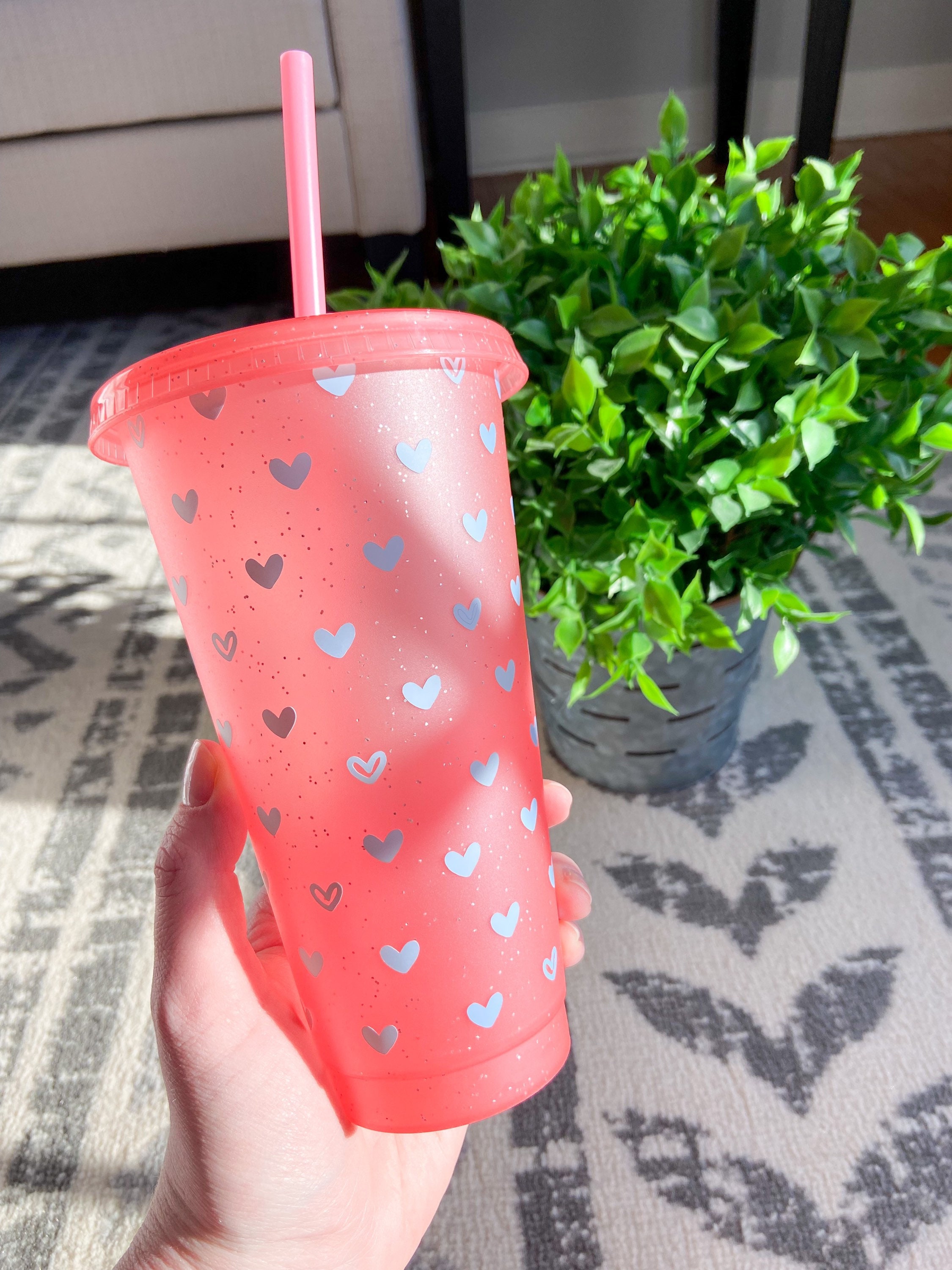 Strawberry Hearts and Flowers - UVDTF Cold Cup Wrap (Ready-to-Ship) – Happy  Wrap Co.