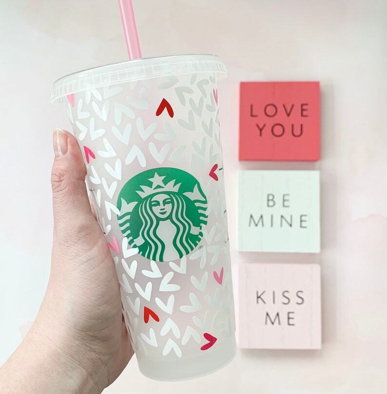 Download Art Collectibles Clip Art Svg File Heart Svg Starbucks Cup Cricut Cut File Full Wrap Download Valentine U2019s Day Wrap Starbucks Cold Cup Full Wrap Svg