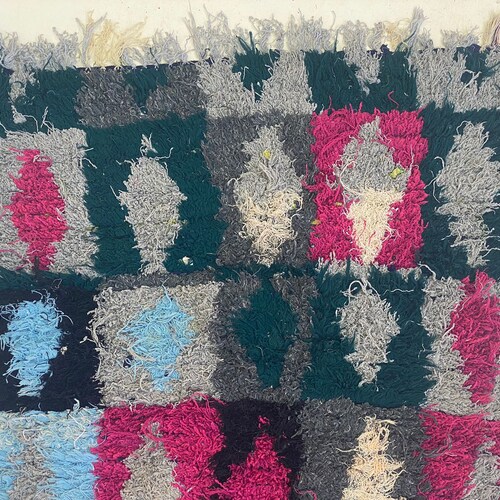 Vintage Morocco Azilal Rug, Handwoven Rug 193cm x shops 100cm