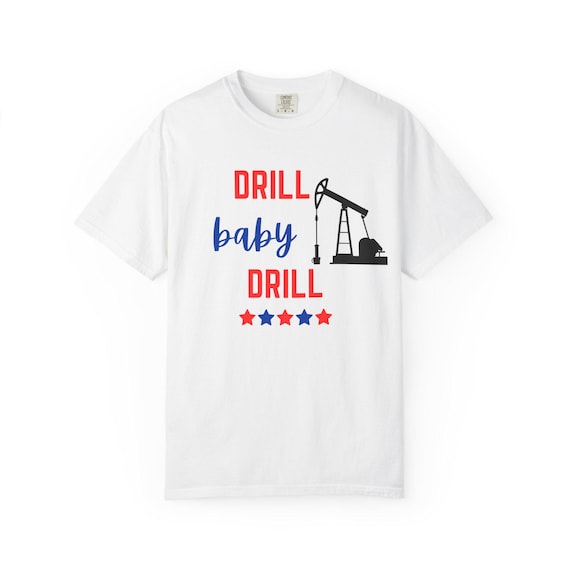 Patriotic Drill T-Shirt: July 4th Unisex Tee for Oil Workers