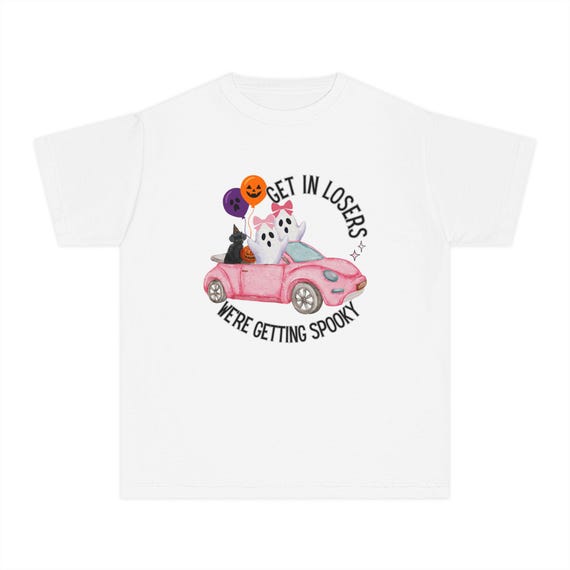 Spooky Vibes Youth Tee, Cute Halloween Shirt, Kids Graphic Tee, Fun Autumn Apparel, Trick or Treat T-Shirt