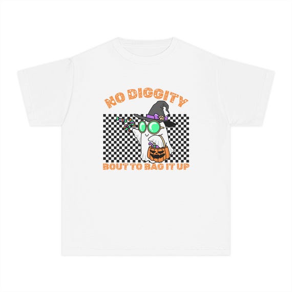 Youth Halloween Graphic Tee: Spooky Ghost Party Shirt