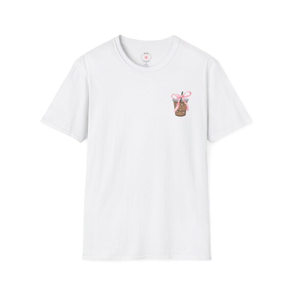 Iced Coffee Graphic Tee: Unisex Softstyle T-Shirt, Coffee Lover Gift