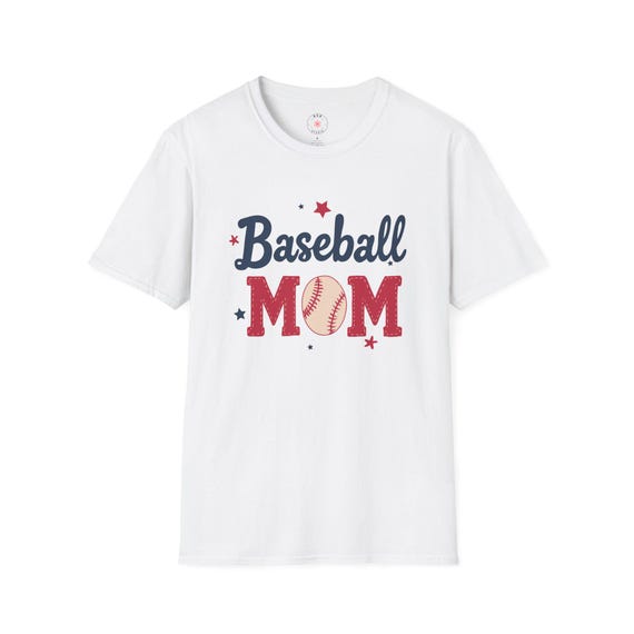 Baseball Mom T-Shirt: Softstyle Unisex Tee for Sports Moms