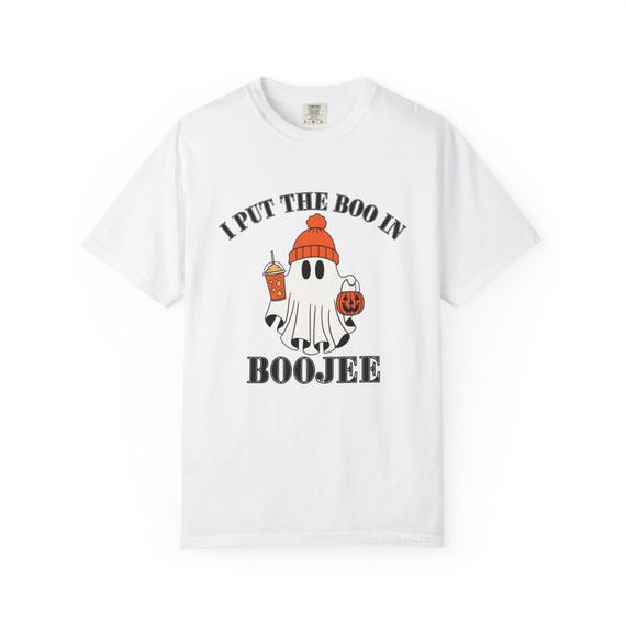 Funny Ghost Tee: I Put the Boo in Boojee - Halloween Unisex T-Shirt