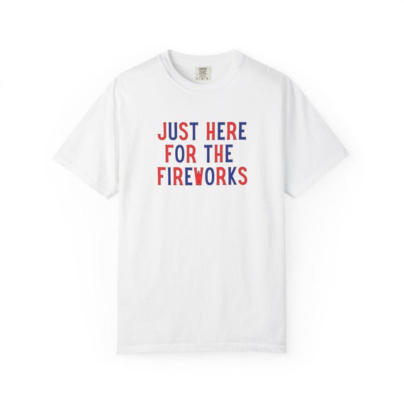 Unisex Fireworks T-Shirt, Trendy Graphic Tee for Summer Celebrations, Fourth of July, BBQs, Outdoor Events, Casual Wear