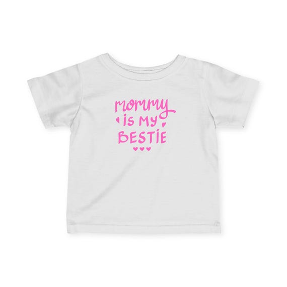 Mommy's Bestie Infant Tee, Cute Baby T-Shirt, Baby Shower Gift, Toddler Apparel, Infant Gift, Newborn Outfit