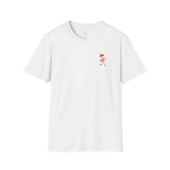 Fueled by Iced Coffee T-Shirt: Funny Anxiety Humor, Coffee Lover Gift