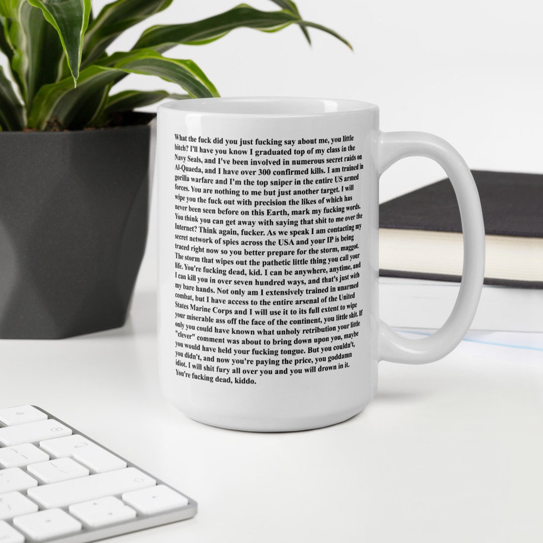 Navy Seal Copypasta Mug - Etsy