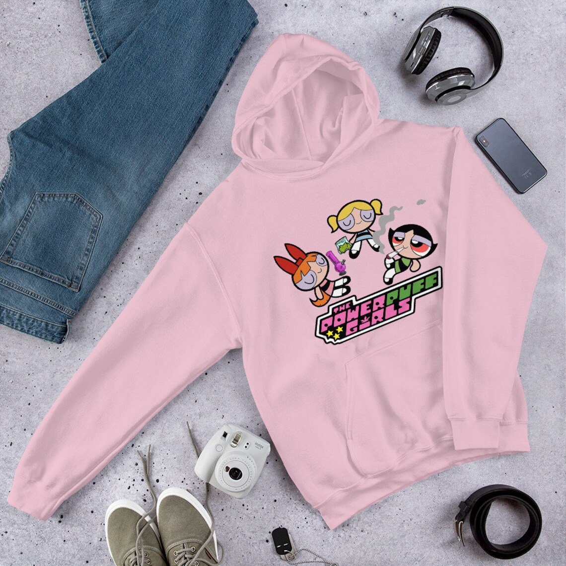 Power PUFF Girls Hoodie Etsy