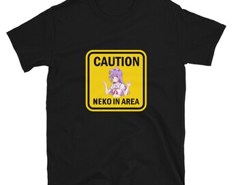 Caution Neko In Area T-Shirt