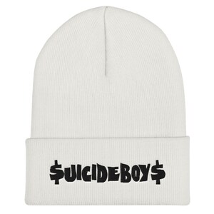 White Suicideboys Cuffed Beanie Warm Winter hat imagen 4