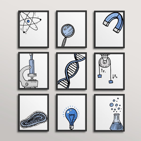 Science Wall Art - Etsy
